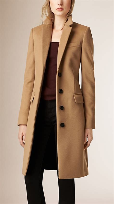 burberry oversized double-breasted wool and cashmere-blend coat|Burberry cashmere camel overcoat.